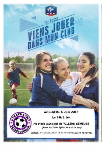 Découverte du foot féminin - C.A.V.S. VILLERS-SEMEUSE