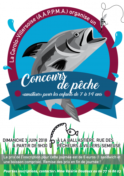 Concours de pêche amateur enfants de La Carolo Villersoise villers-semeuse