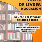 Vente de livres par l'association Dyna'-vill' villers-semeuse