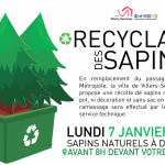 Recyclage des sapins villers-semeuse