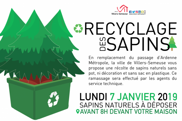 Recyclage des sapins villers-semeuse