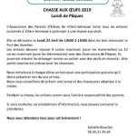 CHASSE AUX ŒUFS de l'apevs de villers-semeuse