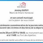 Journée Nationale du Souvenir des Victimes et des Héros de la Déportation villers-semeuse