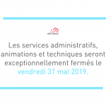 FERMETURE exceptionnelle des services de la ville de villers-semeuse