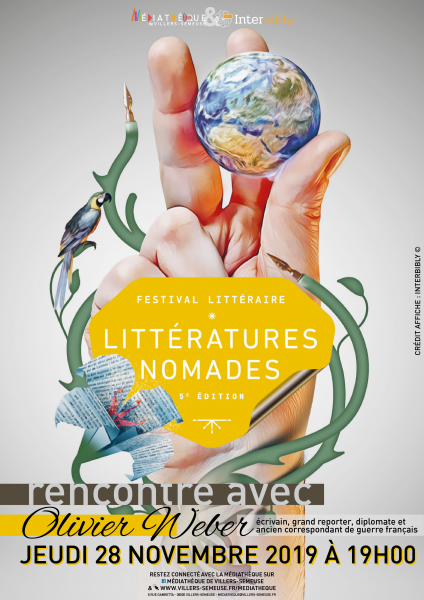 Festival interbibly : Rencontre avec Olivier Weber médiathèque de villers-semeuse