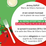 Repas offert par la municipalité aux seniors de villers-semeuse