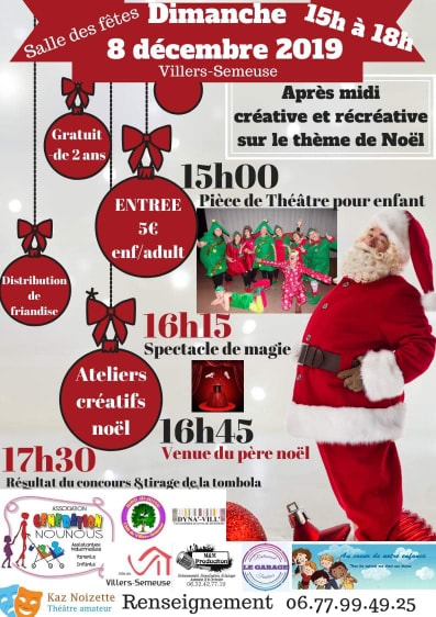 Après-midi créative et récréative de Noël de Génération Nounous de villers-semeuse