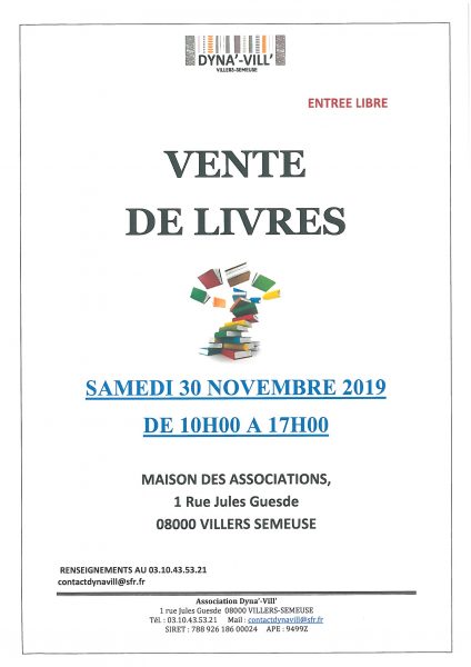 vente-de-livres-30-nov.19 villers-semeuse