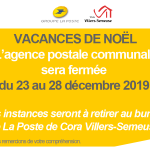 agence postale communale de villers-semeuse fermeture exceptionnelle