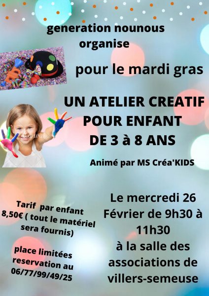 atelier créatif génération nounous villers-semeuse