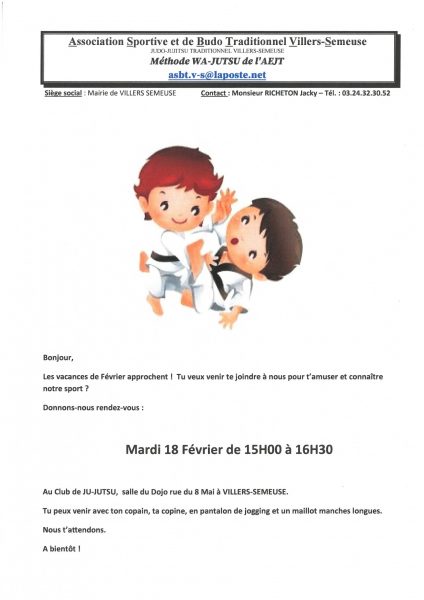 Séance découverte pour les enfants - ASBTVS de villers-semeuse