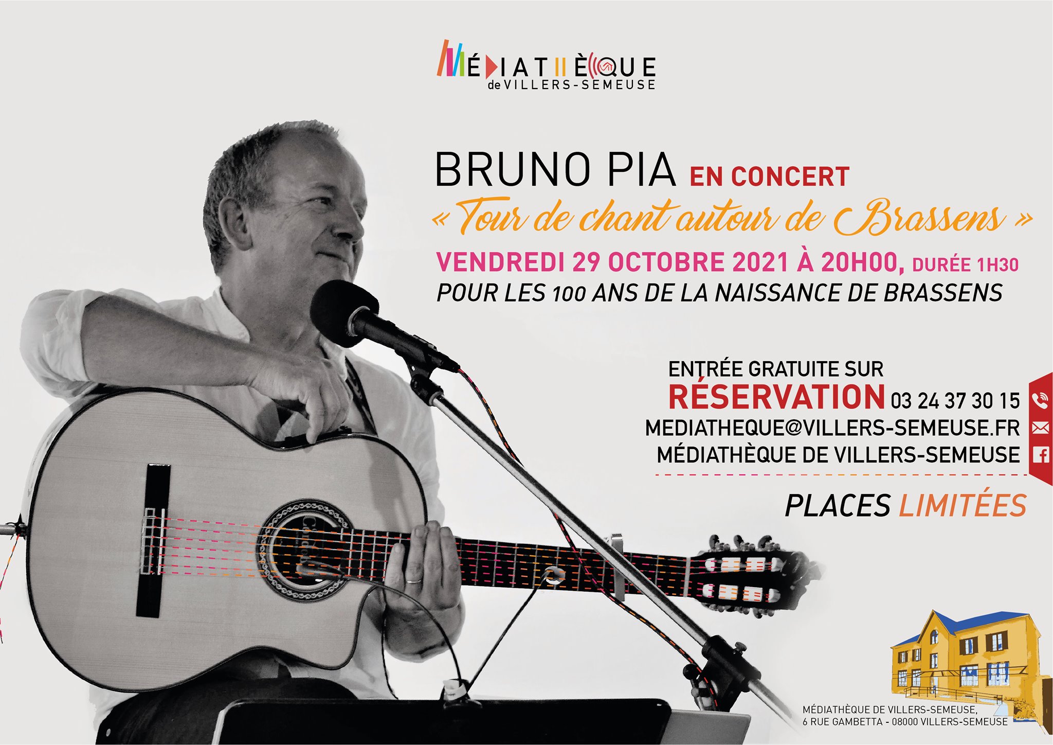 Concert - Bruno PIA chante BRASSENS à villers-semeuse
