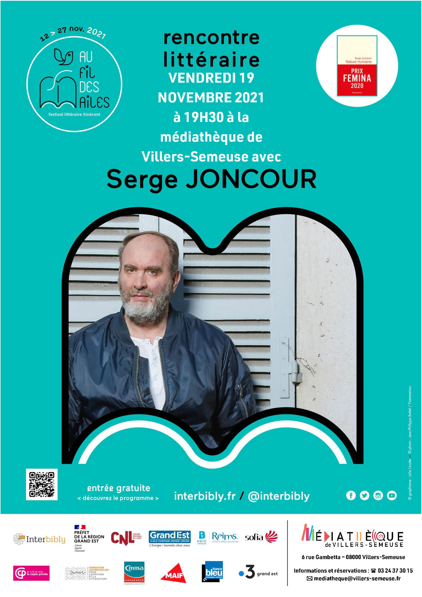 Rencontre d'auteur : Serge Joncour à villers-semeuse